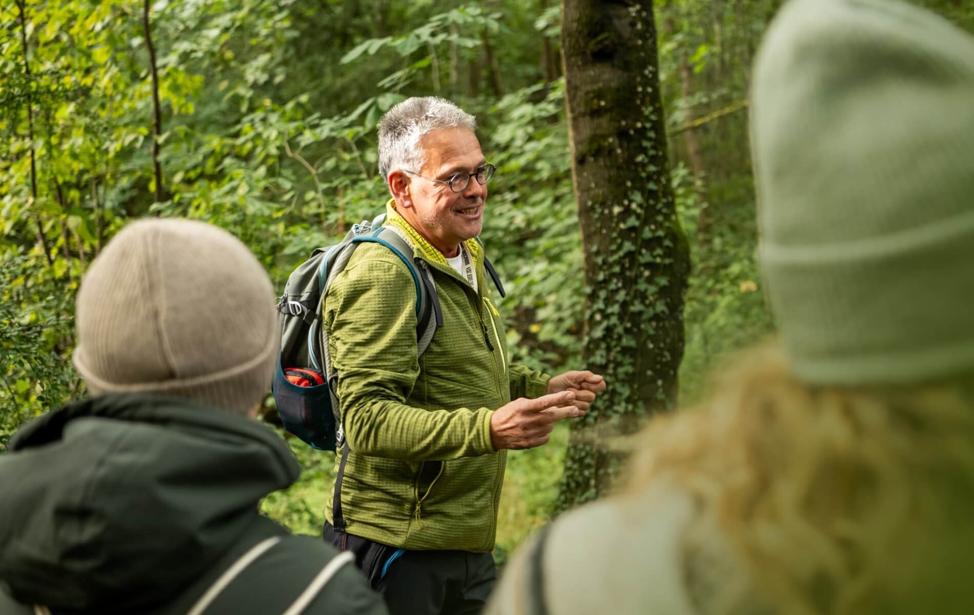 Klaus beim Eisbaden meets Waldbaden Kurs im Wald